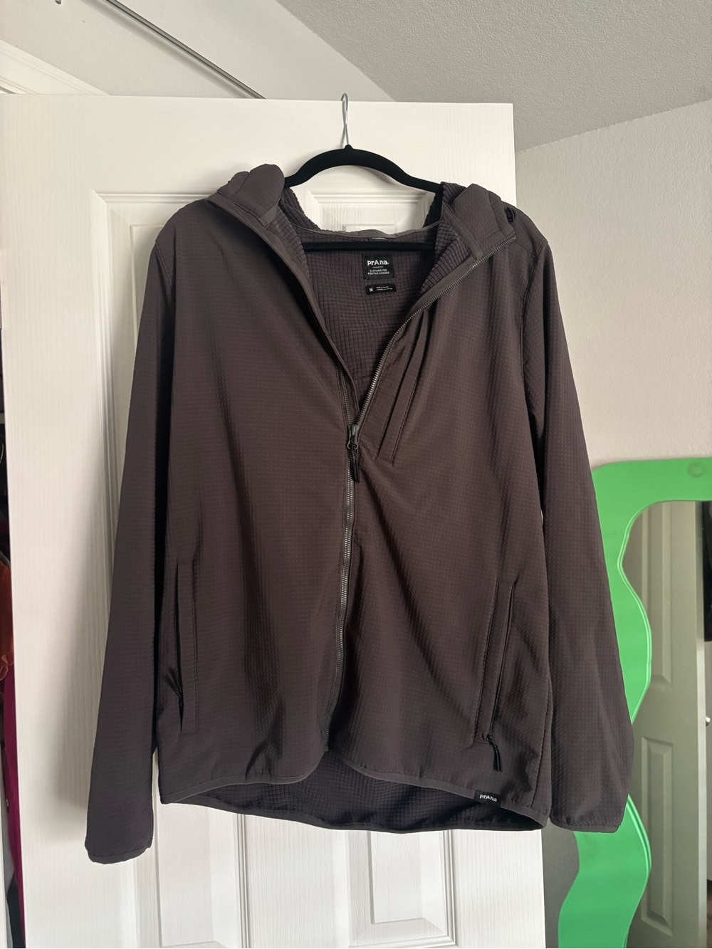Prana Men's Brown Lightweight Hooded Zip Jacket - Picture 1 of 3
